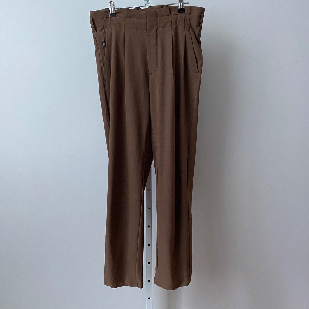Athleta 4 Preppy Brown Skyline Plaid Pant II High Rise Tapered Trouser